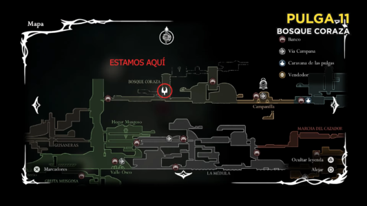 Mapa pulga 11 silksong