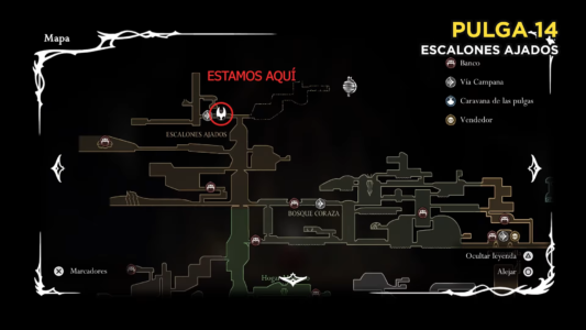 Mapa pulga 14 silksong