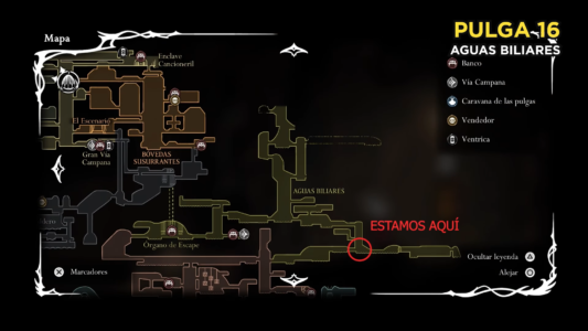 Mapa pulga 16 silksong