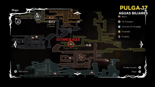 Mapa pulga 17 silksong