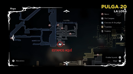 Mapa pulga 20 silksong