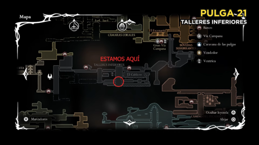 Mapa pulga 21 silksong