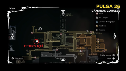 Mapa pulga 26 silksong