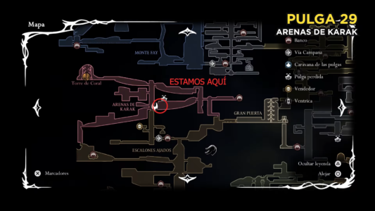 Mapa pulga 29 silksong