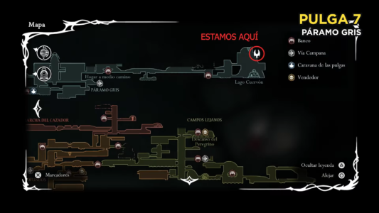 Mapa pulga 7 silksong