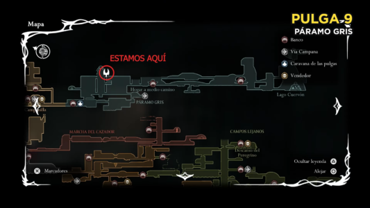 Mapa pulga 9 silksong
